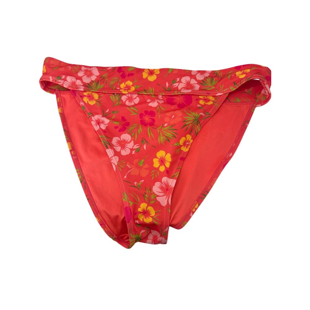 Aeropostale Hibiscus High-Waisted Cheeky Bikini Bottom Xlarge